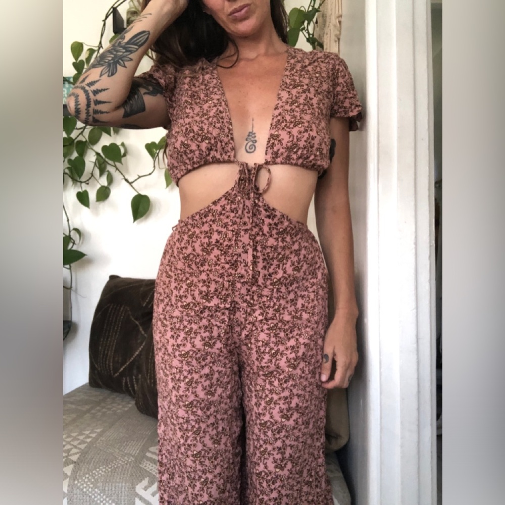 Honey Punch Boho Floral Jumpsuit/Set